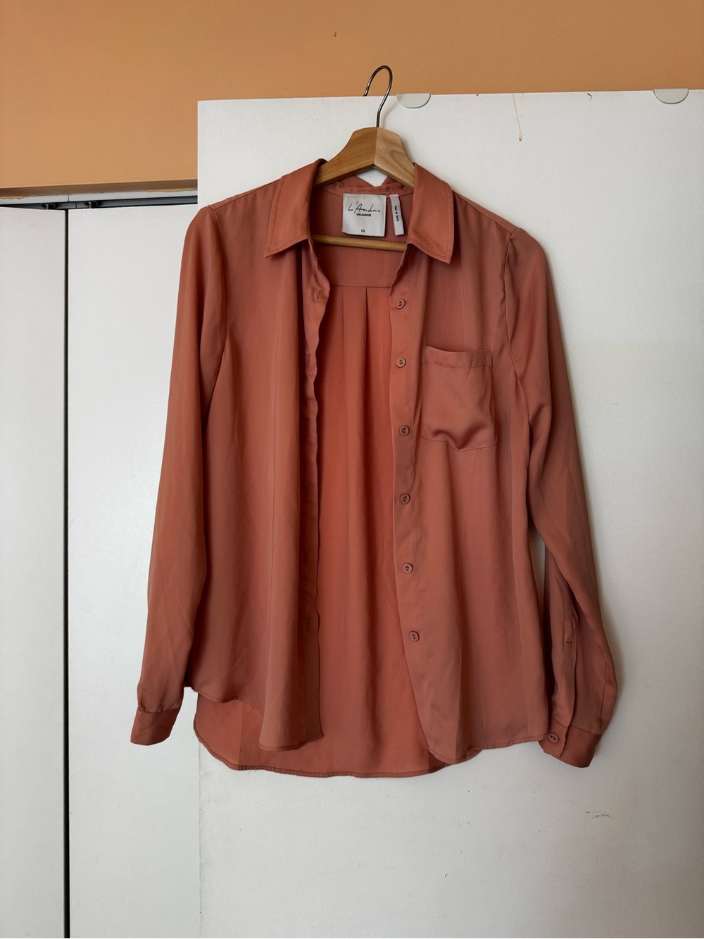 L'Academie Rust Button-Down Shirt